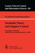 Stochastic Theory and Adaptive Control