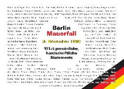 Berlin - Mauerfall - 9. November 1989