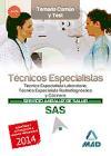 Técnicos Especialistas, Servicio Andaluz de Salud. Temario común y test