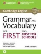 Grammar and Vocabulary for First and First for Schools Book with Answers