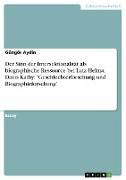 Der Sinn der Intersektionalität als biographische Ressource bei Lutz Helma, Davis Kathy: "Geschlechterforschung und Biographieforschung"