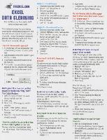 Excel Data Cleansing Tip Card