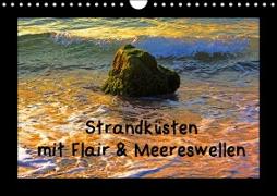 Strandküsten mit Flair & Meereswellen (Wandkalender immerwährend DIN A4 quer)