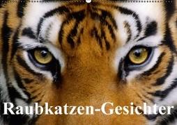 Raubkatzen-Gesichter (Wandkalender immerwährend DIN A2 quer)