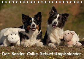 Der Border Collie Geburtstagskalender (Tischkalender immerwährend DIN A5 quer)