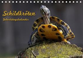 Schildkröten Geburtstagskalender (Tischkalender immerwährend DIN A5 quer)