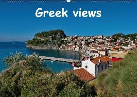 Greek views / UK-version (Wall Calendar perpetual DIN A2 Landscape)