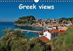 Greek views / UK-version (Wall Calendar perpetual DIN A4 Landscape)
