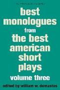 Best Monologues from the Best American Short Plays