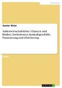 Außenwirtschaftslehre. Chancen und Risiken, Institutionen, Auslandsgeschäfte, Finanzierung und Absicherung