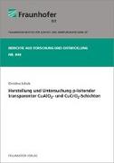 Herstellung und Untersuchung p-leitender transparenter CuAlO2- und CuCrO2-Schichten