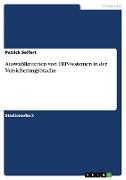 Auswahlkriterien von ERP-Systemen in der Versicherungsbrache