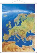 Europa Panorama. Wandkarte mit Metalleiste