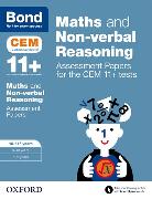 Bond 11+ Maths and Non-verbal Reasoning Assessment Papers for the CEM 11+ tests
