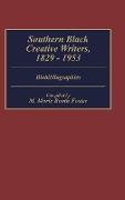 Southern Black Creative Writers, 1829-1953