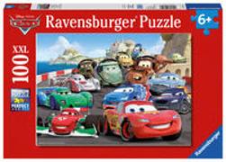 Ravensburger Kinderpuzzle - 10615 Brisantes Rennen - Disney Cars-Puzzle für Kinder ab 6 Jahren, mit 100 Teilen im XXL-Format