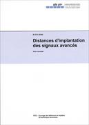 Distances d’implantation des signaux avancés: Voie normale