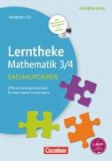 Lerntheke Grundschule, Mathe, Sachaufgaben 3/4, Differenzierungsmaterial für heterogene Lerngruppen, Kopiervorlagen mit CD-ROM