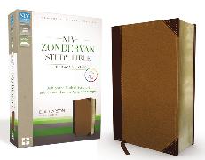 NIV Zondervan Study Bible, Personal Size, Leathersoft, Brown/Tan