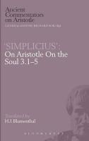 'Simplicius': On Aristotle on the Soul 3.1-5