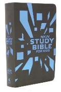 NKJV, Study Bible for Kids, Leatherflex, Grey/Blue