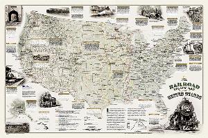 Railroad Legacy Map of the United States