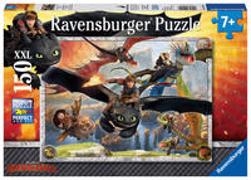 Ravensburger Kinderpuzzle - 10015 Drachenzähmen leicht gemacht - Dragons-Puzzle für Kinder ab 7 Jahren, mit 150 Teilen im XXL-Format