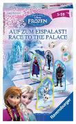 Ravensburger 23402 - Disney Frozen: Auf zum Eispalast!, Mitbringspiel für 2-4 Spieler, Kinderspiel ab 4 Jahren, kompaktes Format, Reisespiel, Brettspiel