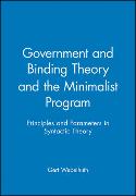 Government and Binding Theory and the Minimalist Program