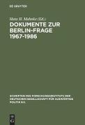 Dokumente zur Berlin-Frage 1967¿1986