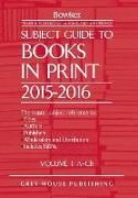 Subject Guide to Books in Print - 6 Volume Set, 2015/16