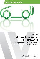 Akkumulatoren für Elektroautos