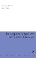 Philosophies of Research Into Higher Education