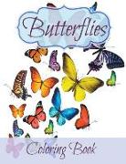 Butterflies: 60+ Signature Butterfly Coloring Pages and 40+ Bonus Lined Pages at the End: Coloring Book