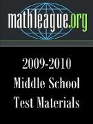 Middle School Test Materials 2009-2010