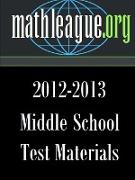 Middle School Test Materials 2012-2013