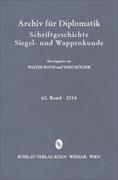 Archiv für Diplomatik, Schriftgeschichte, Siegel- und Wappenkunde