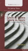 Learn to Listen, Listen to Learn 2 Streaming Video Access Code Card