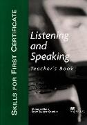 Skills for First Certificate Listening and Speaking. Teacher's Book