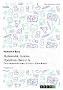 Mathematik, Statistik, Operations Research