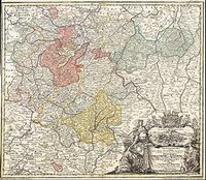 Historische Karte: Fürstentümer Gotha, Coburg und Altenburg 1729 (Plano)