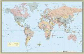 World Map-Laminated