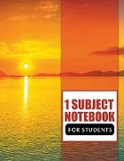 1 Subject Notebook For Students