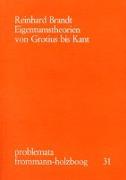 Eigentumstheorien von Grotius bis Kant