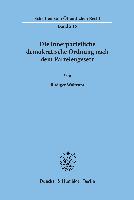 Die innerparteiliche demokratische Ordnung nach dem Parteiengesetz