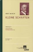 Wilhelm Adolf - Kleine Schriften