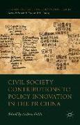 Civil Society Contributions to Policy Innovation in the PR China