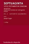 Septuaginta. Bd. 12/1: Sapientia Salomonis