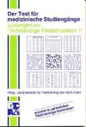 Der Test für medizinische Studiengänge TMS. I. Vollständige Testsimulation. Lösungsbuch