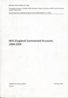 NHS (England) Summarised Accounts 2008-2009